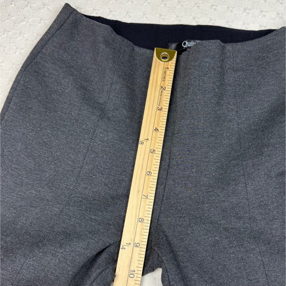 Quince Ultra Stretch Ponte Pintuck Ankle Pants Set of 2 Womens S Charcoal & Navy - Picture 7 of 11